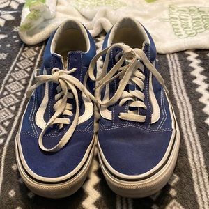 Navy blue old school vans Size 7.5 Men